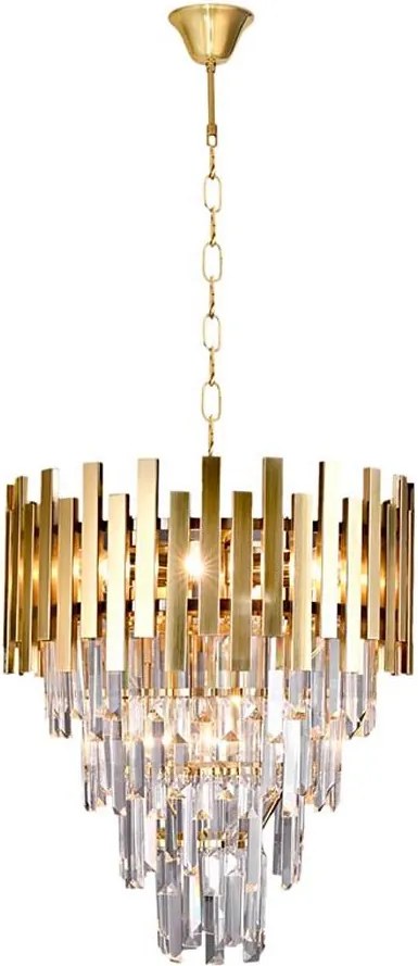 Luster na reťazi ASPEN GOLD 9xE14/40W/230V