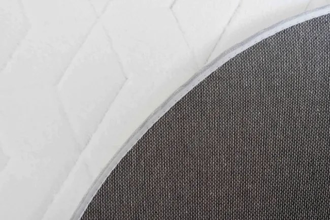 Koberec RABBIT 3D biely kruh