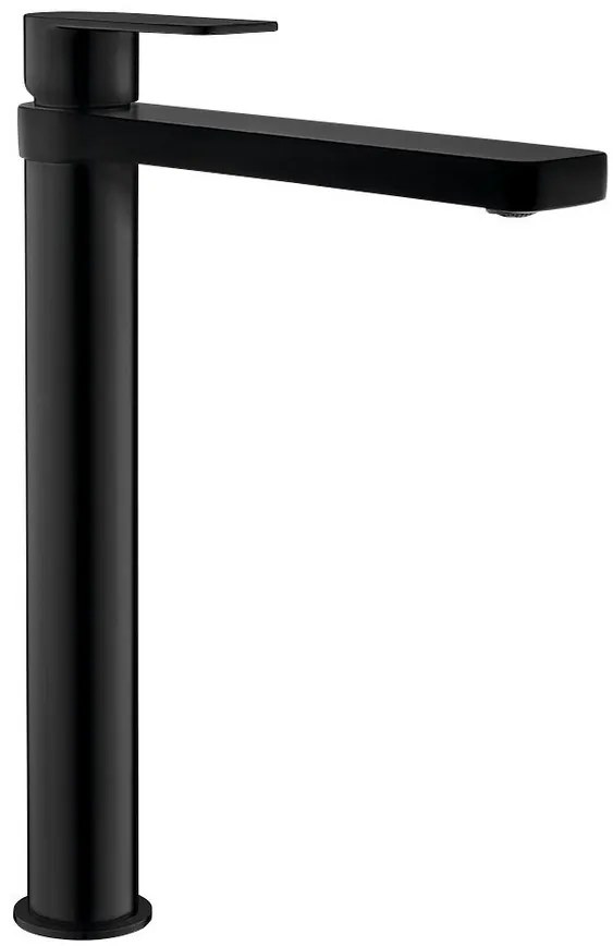Aqualine Aqualine, DAPHNE stojánkova umývadlová batéria vysoká, bez výpuste, čierna matná, DH601B