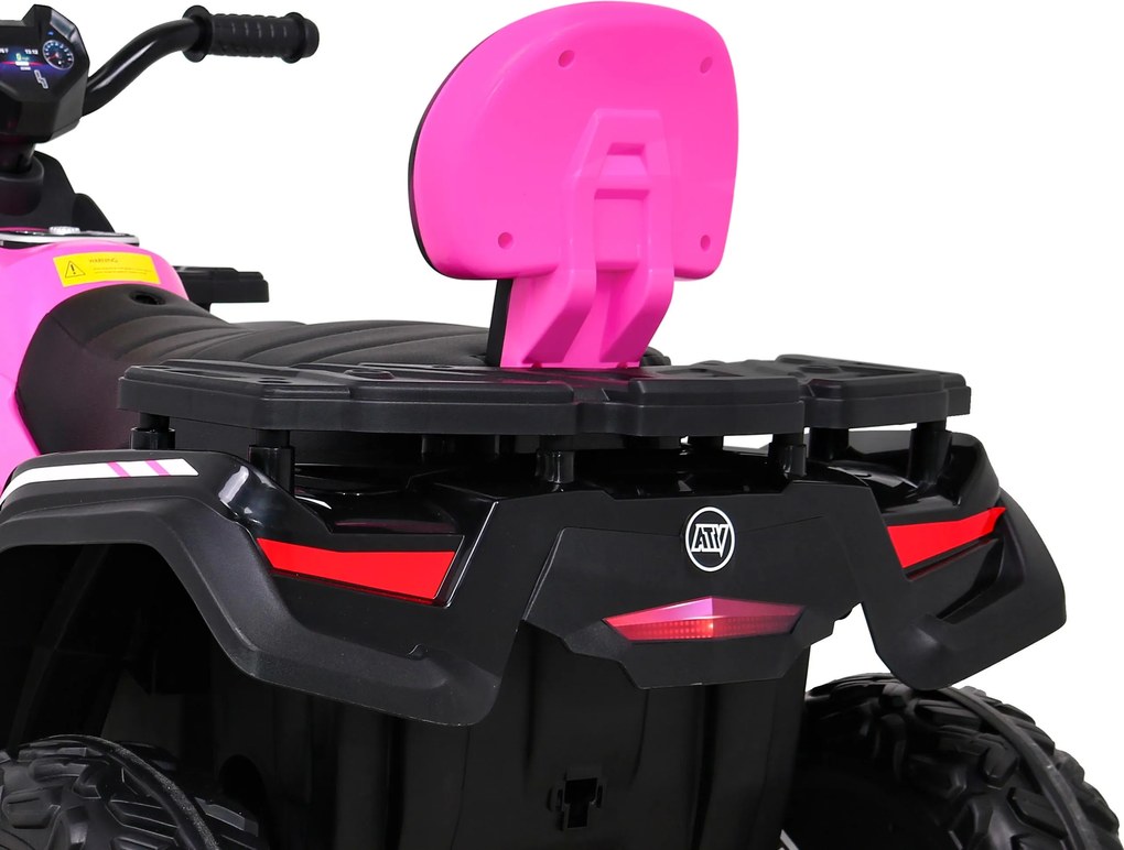 Ramiz Štvorkolka XT-Speed pre deti Ružová + 4x4 + EVA + Pomalý štart + MP3 rádio + LED