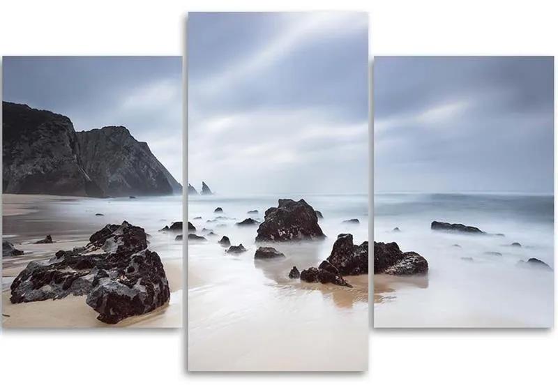 Gario Obraz na plátne Skalnaté pobrežie - 3 dielny Rozmery: 60 x 40 cm