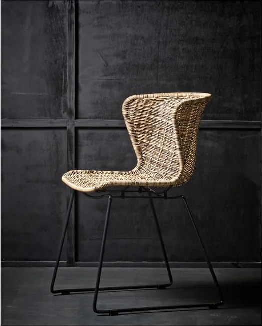 Z umelého ratanu záhradné stoličky v súprave 2 ks v prírodnej farbe Wings – WOOOD