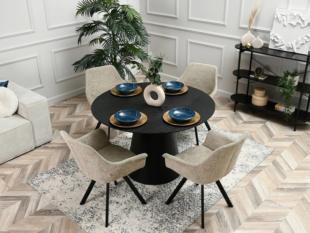 Stolička Mirabell (béžová + čierna). Akcia -20%. Vlastná spoľahlivá doprava až k Vám domov. 1111186