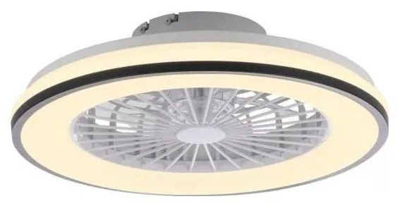 JUST LIGHT. 14447-18 - LED RGBW stmievateľný stropný ventilátor LENO LED/44W/230
