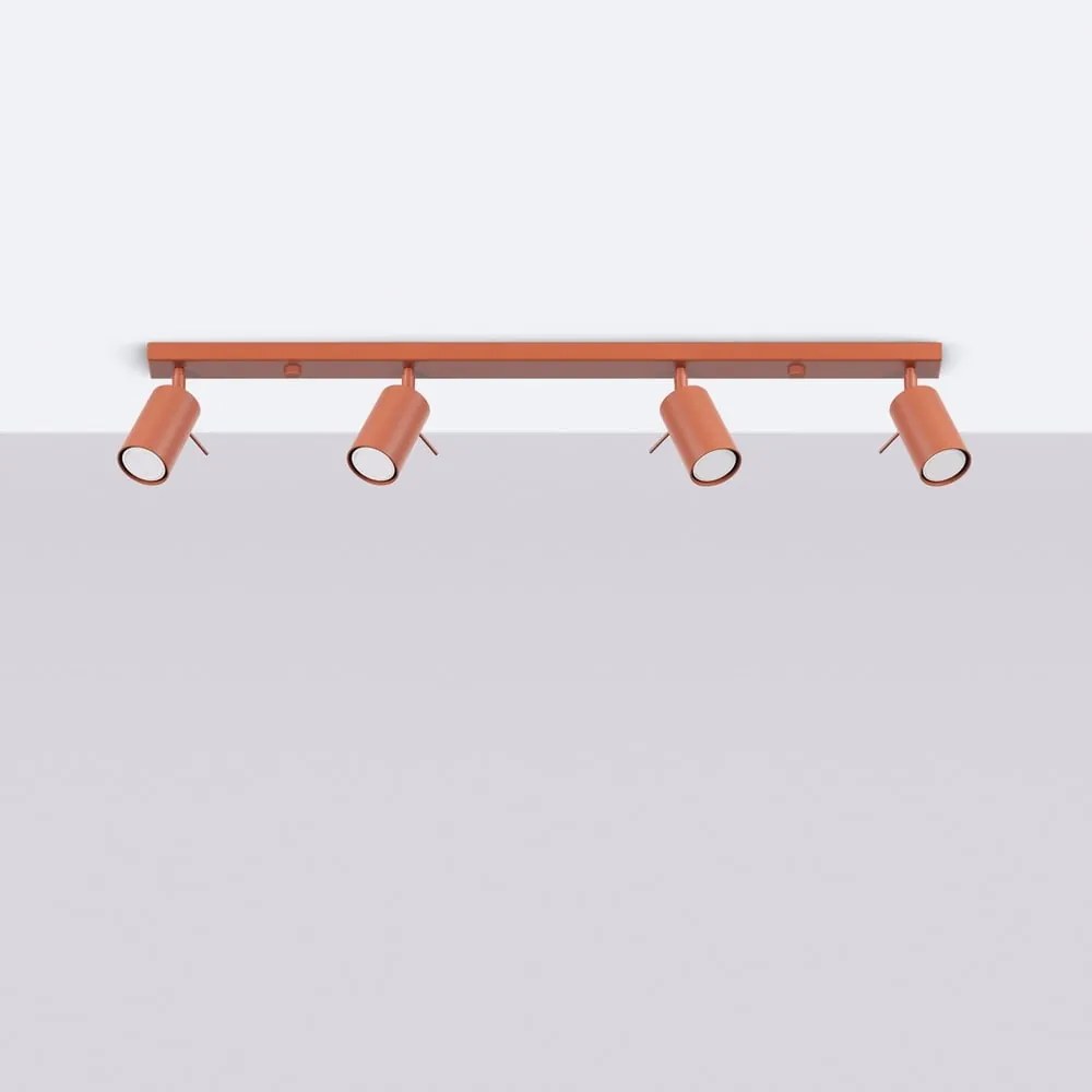 Bodové svietidlo v tehlovej farbe 6x81 cm Etna – Sollux