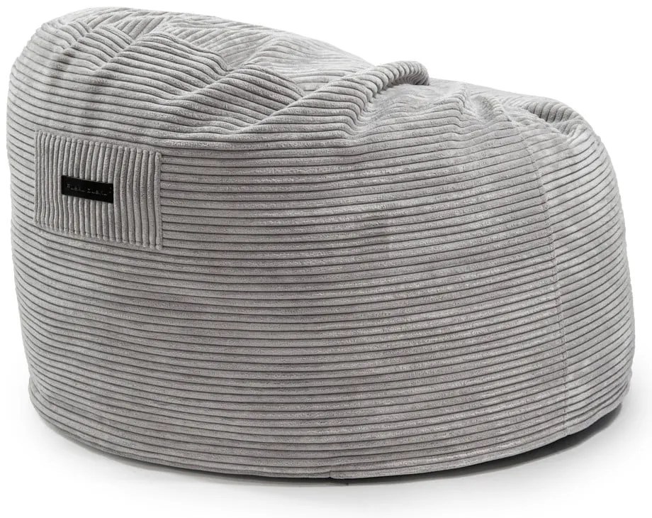 Čierny menčestrový detský sedací vak Om 85 – SLOWDOWN