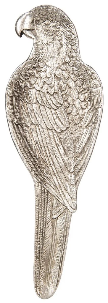 Strieborná dekoratívne miska v tvare papagája - 10 * 32 * 2 cm