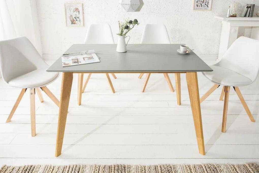 Dizajnový jedálenský stôl Sweden, 120 cm, sivý