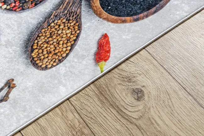 Protišmykový koberec / behúň ANDRE 3343 strieborný / béžový