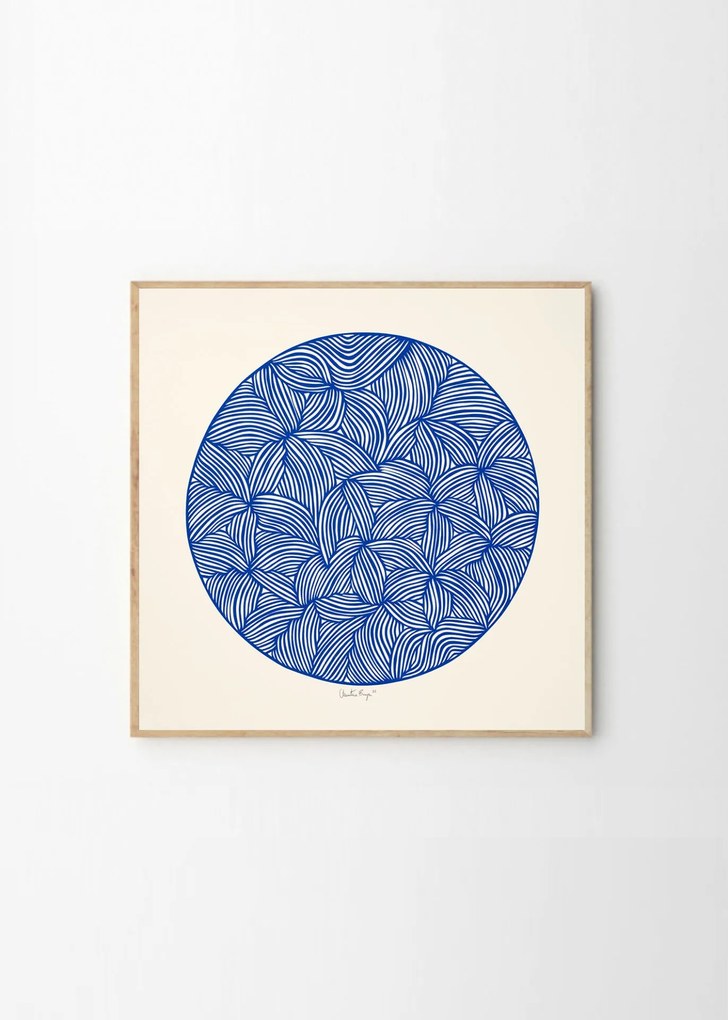 THE POSTER CLUB Autorský plagát Moon No. 02 by Little Detroit 50 x 50 cm
