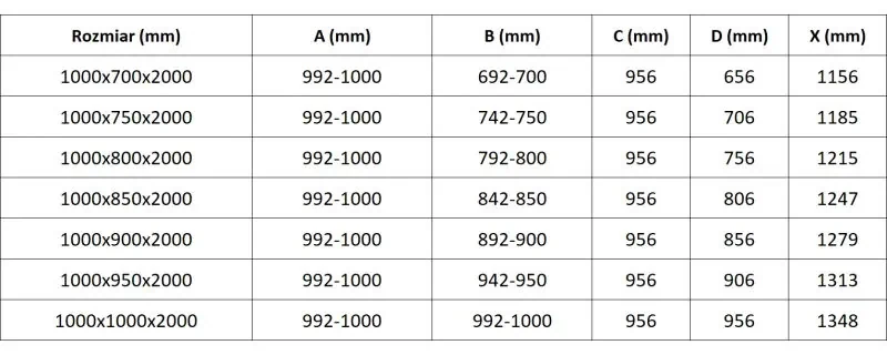 Mexen Lunar-B Duo, výklopný sprchový kút 100 x 100 cm, 8mm číre sklo, zlatý profil, 832-100L-100P-50-00