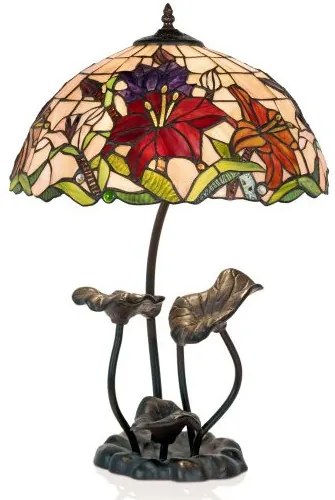 Stolová Tiffany lampa ORCHIDEA 61*Ø40 2*E27