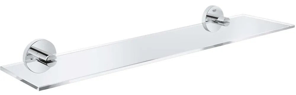 GROHE Essentials sklenená polička, 530 x 145 x 6 mm, chróm, 40799001