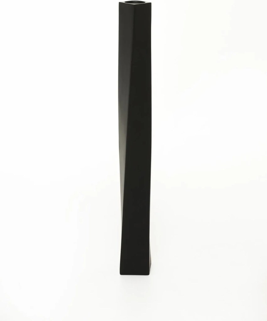 Vysoká váza HYDRON, sklolaminát, výška 100 cm, čierny mat