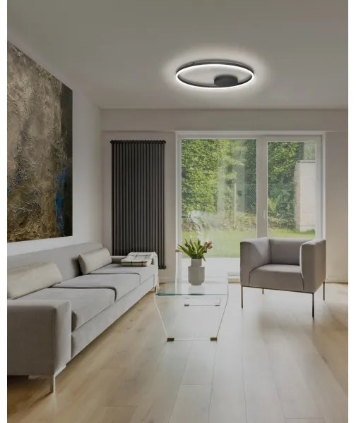 Azzardo AZ4703 - LED Stropné svietidlo HALO LED/55W/230V čierna