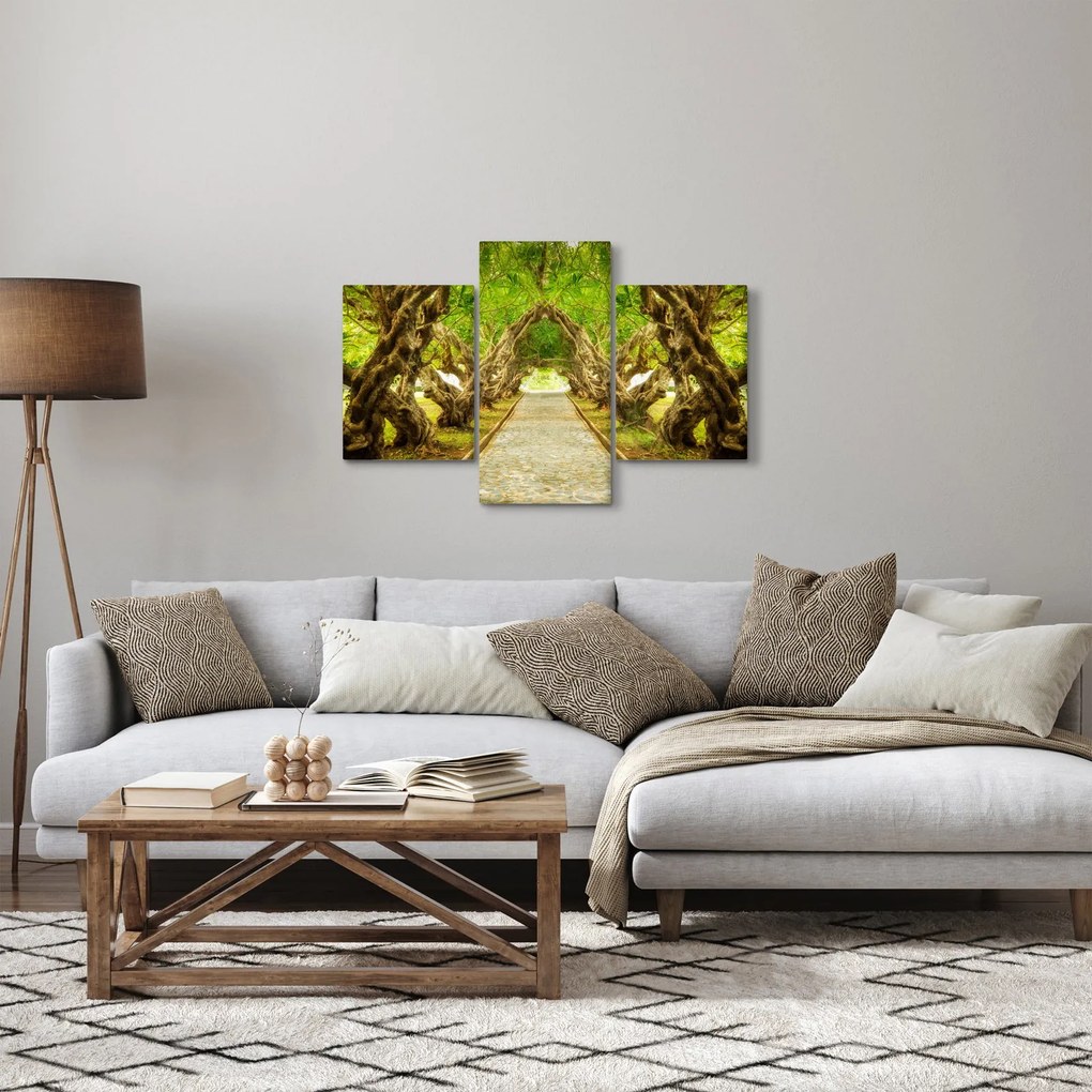 Obraz - Živý tunel z plumérií (90x60 cm)
