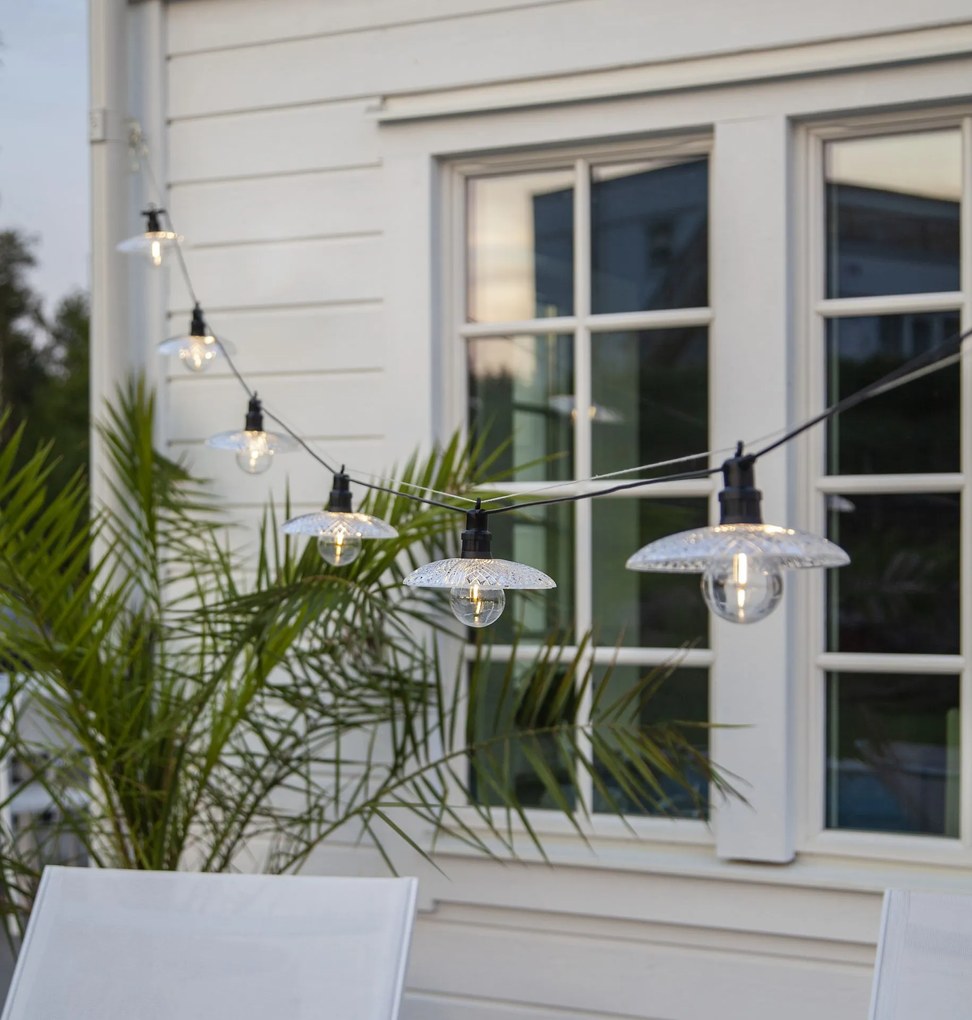 STAR TRADING Vonkajšia svetelná reťaz LED Glassy Light 3,5 m