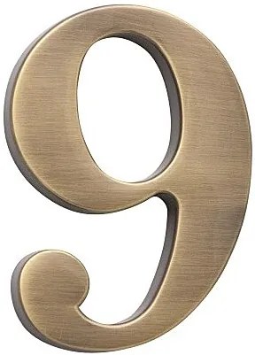 Domová číslica COBRA - 5 cm (OFS - bronz česaný), 3, COBRA OFS (bronz česaný)