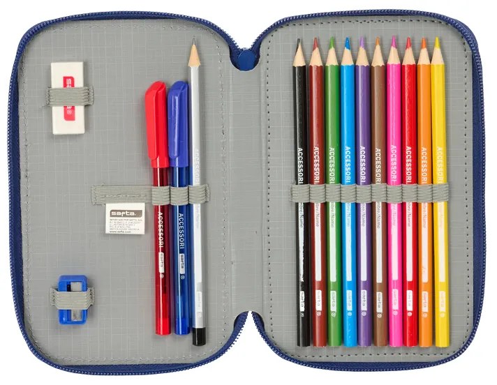 Peračník 2zip plný FC Barcelona modrá