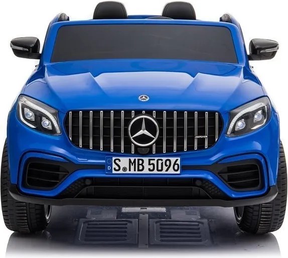 LEAN CARS Elektrické autíčko Mercedes GLC 63S LED MP3 modré lakované