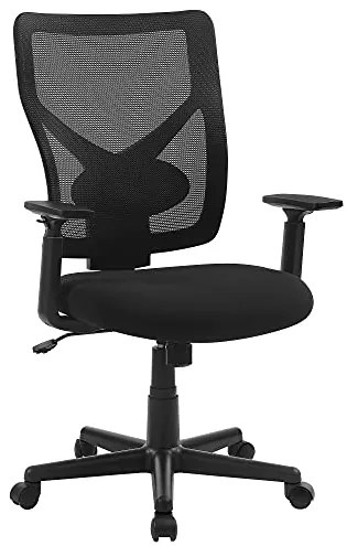 Kancelárska stolička, ergonomická, 100,5-112,5x64cm, čierna