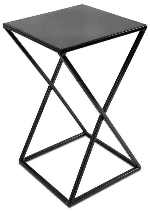 Stojan na kvety Della 40 cm čierny