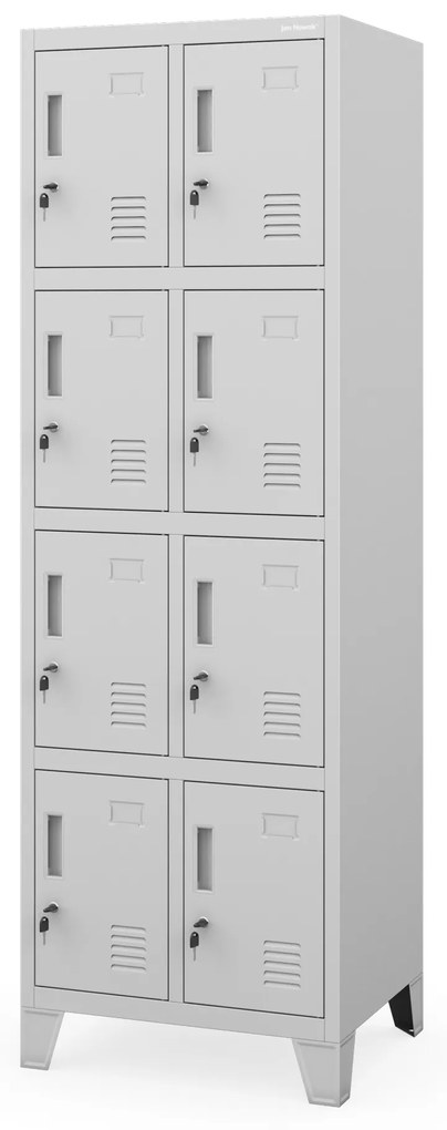 Sociálna dvojitá skrinka BHP sivá: ROBERT 2 Plus