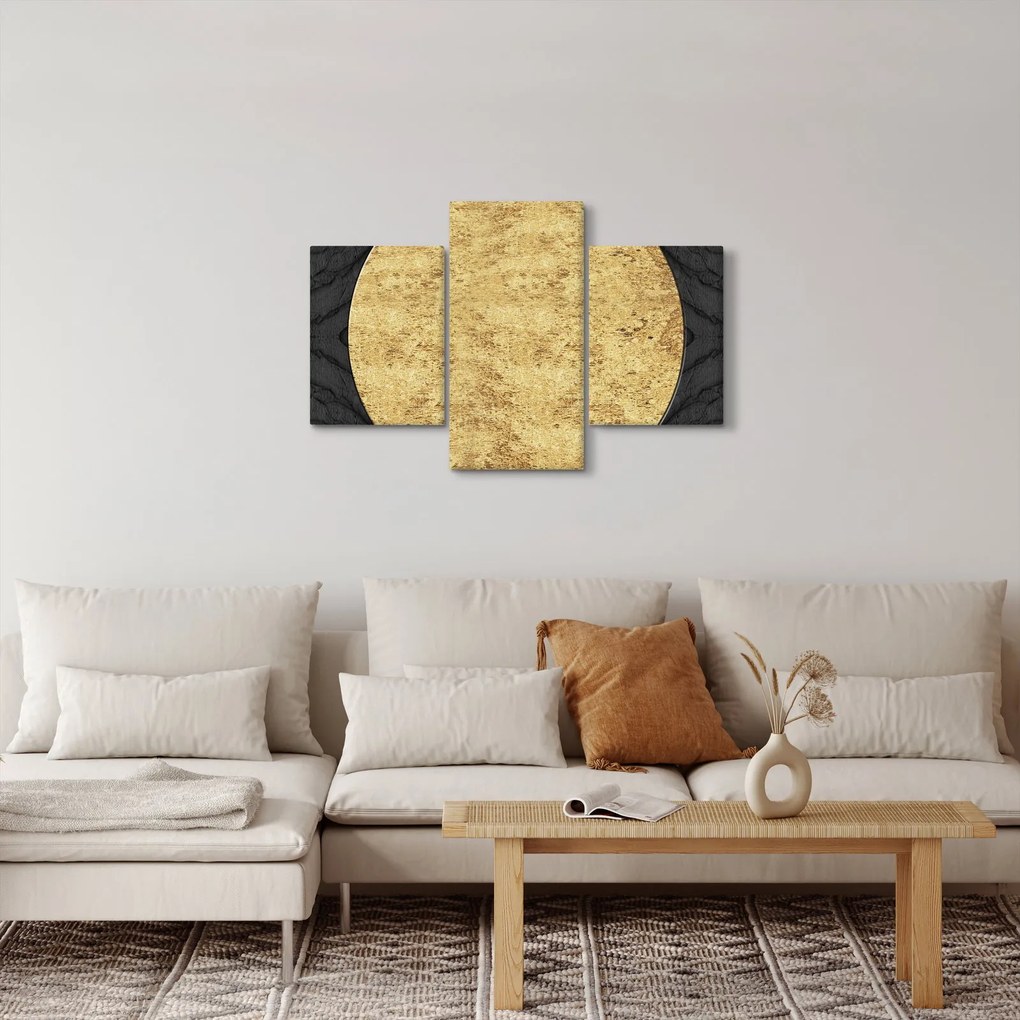 Obraz - Zlatá štruktúra N⁰2 (90x60 cm)