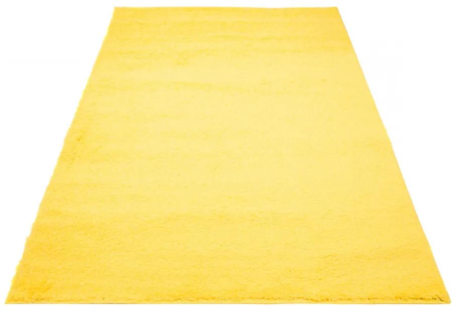 Kusový koberec Shaggy Parba žltý 60x100cm