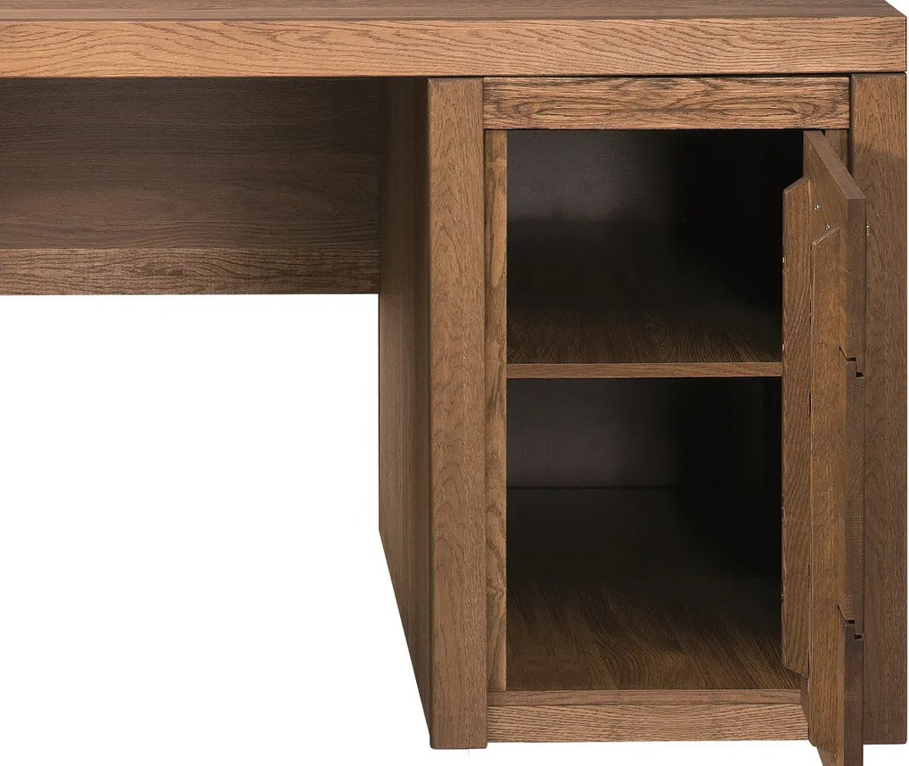 Psací stůl s nabíjecí stanicí Velvet II 37 177 cm z masivu dub Rustikal