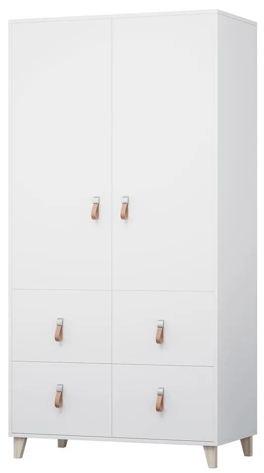 Skriňa, biela, ABS hrany, FIERA 2D