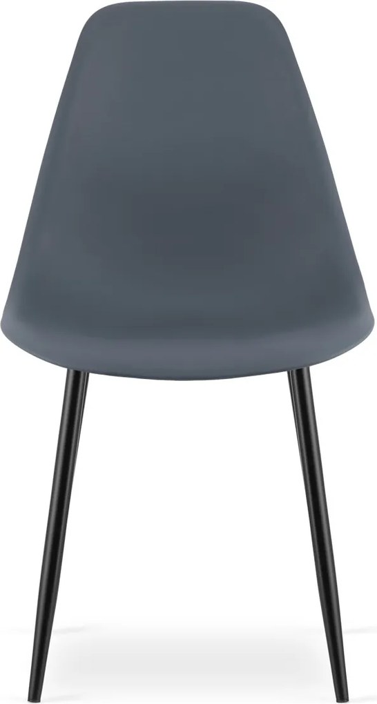 AKCIA Bridlicovo sivá stolička OSAKA s čiernymi nohami II. akosť