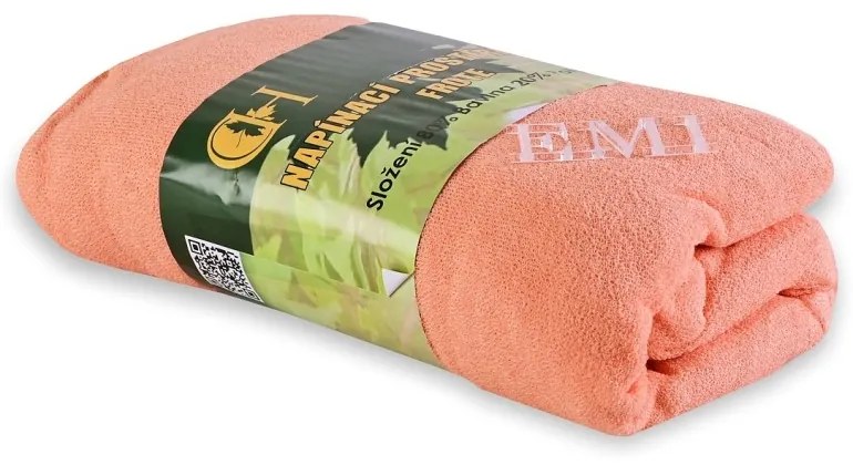 Plachta posteľná marhuľová froté EMI, Plachta 90 (100)x200