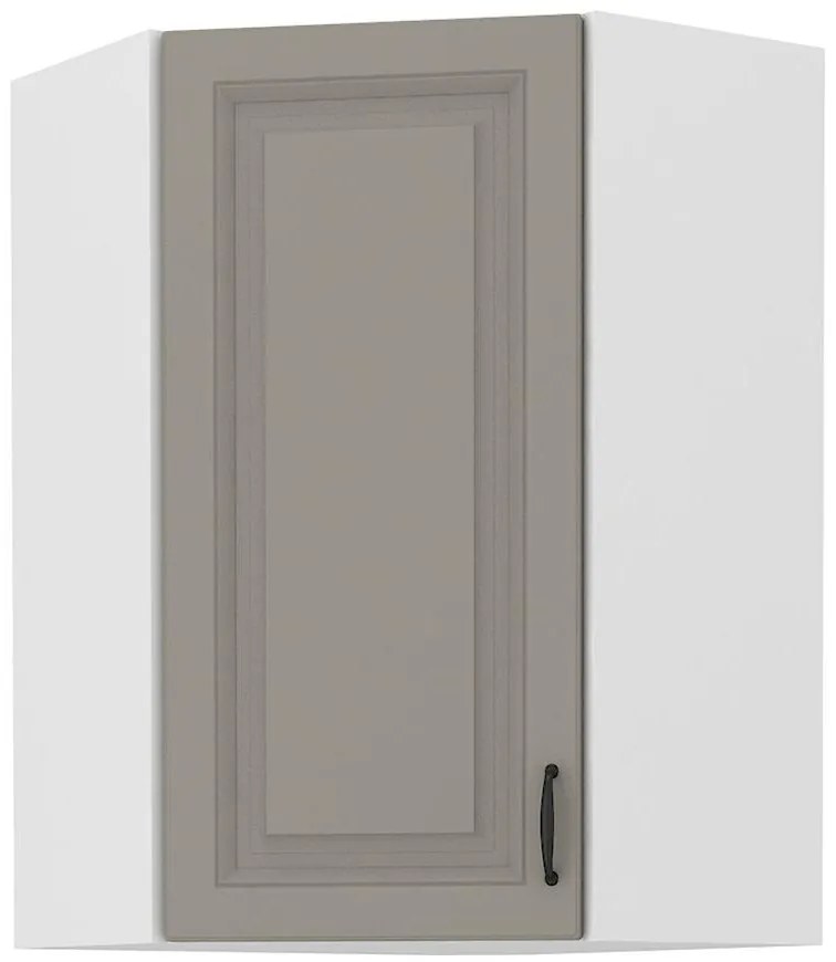 Skrinka do kuchyne STILO CLAYGREY/biely 60X60 GN-90 1F (45°)