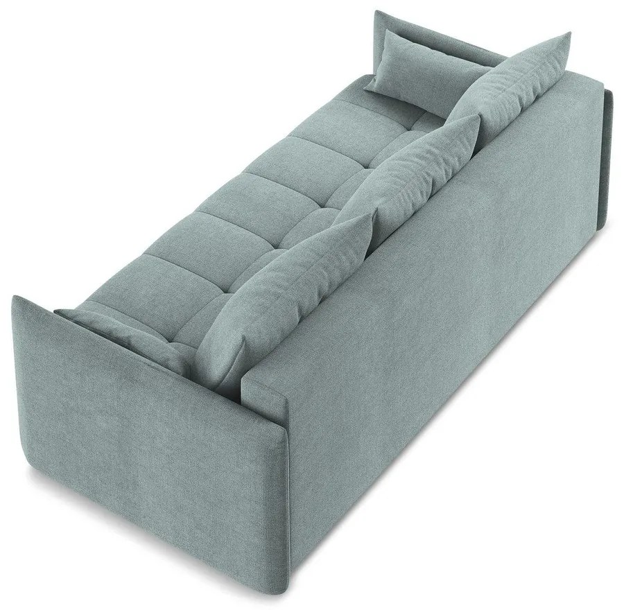 Modrá rozkladacia/s úložným priestorom pohovka 225 cm Moku – Makamii