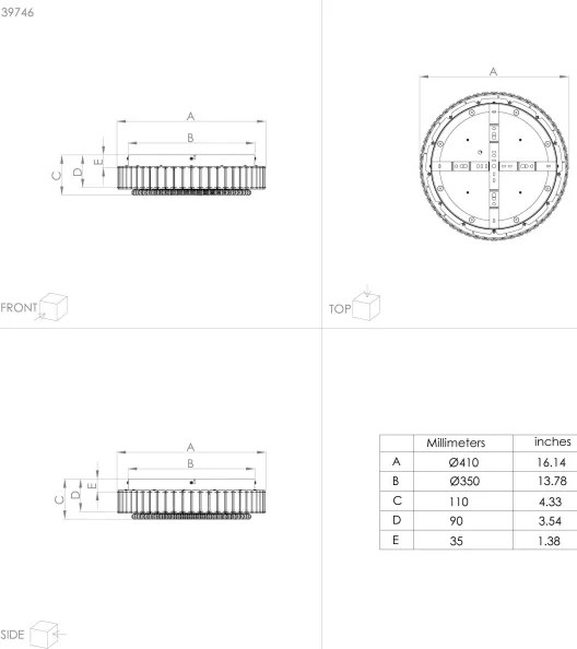 Eglo 39746 - LED Stmievateľné stropné svietidlo BALPARDA LED/23,5W/230V