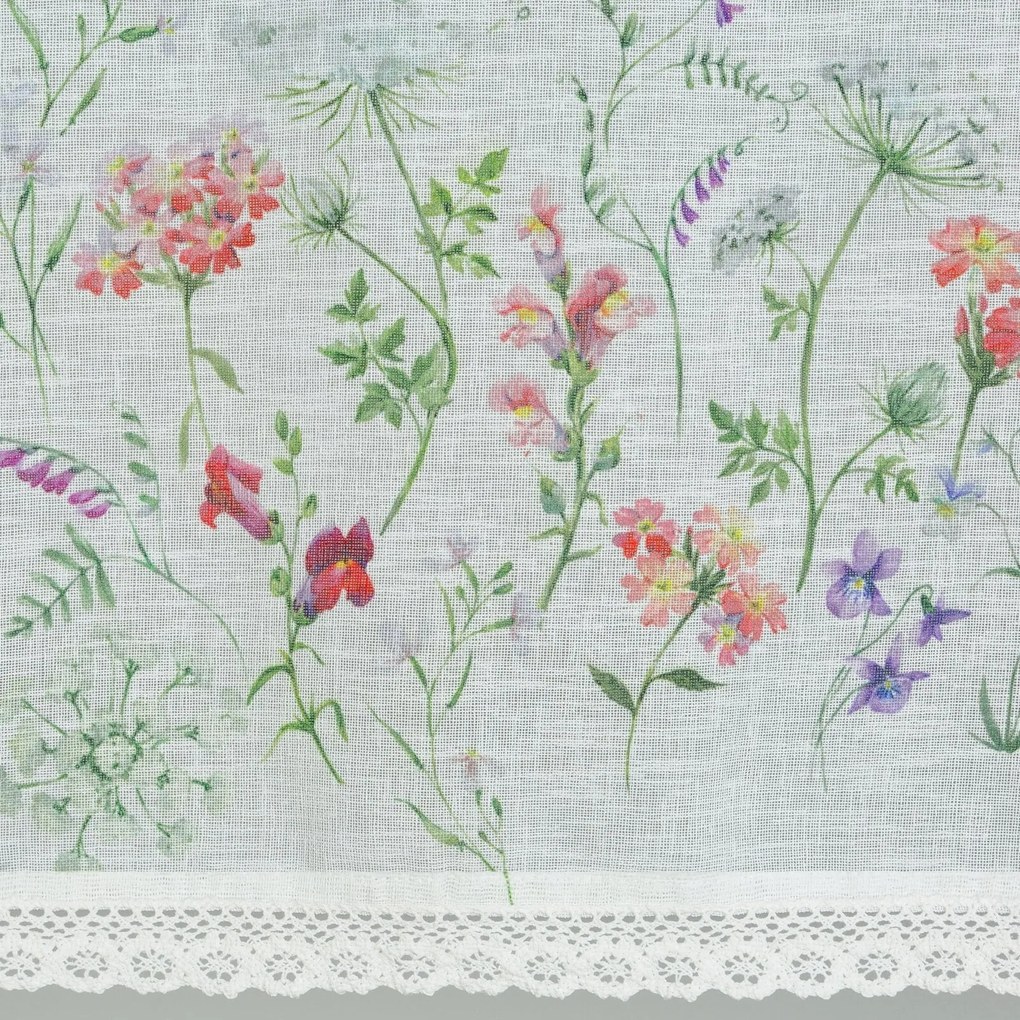 KRÁTKA ZÁCLONA NA PÁSKE SYLVIA 60X150 CM VIACFAREBNÁ