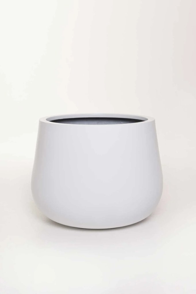 Izbový kvetináč GIRAR, sklolaminát, priemer 42 cm, biely