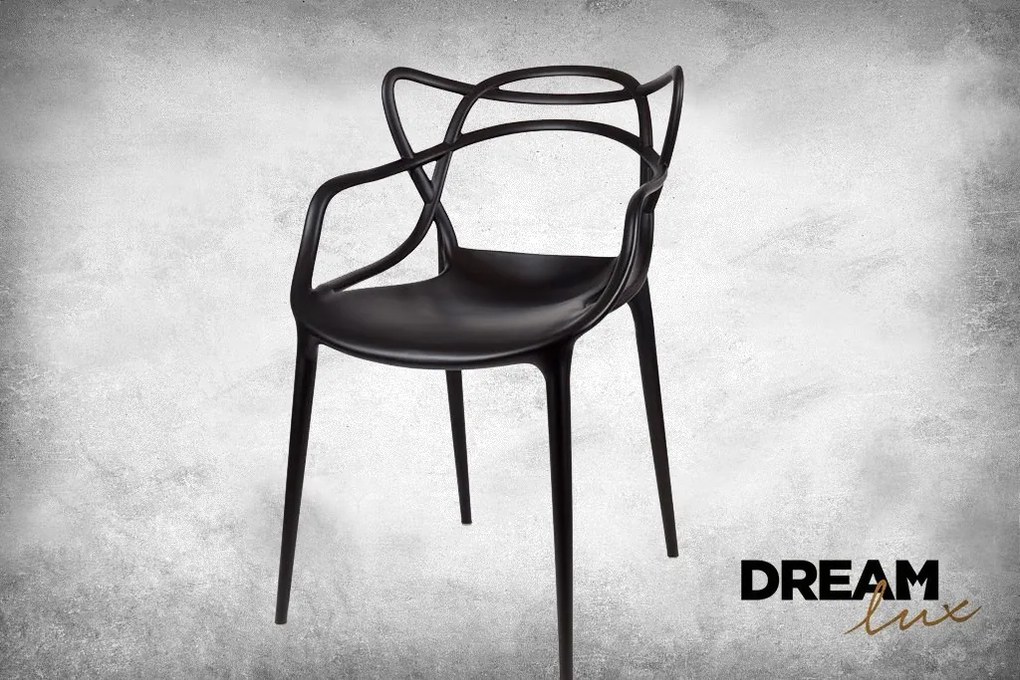 DreamLux Dizajnová stolička čierna