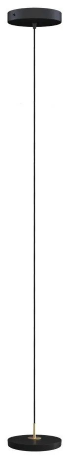 Čierne LED závesné svietidlo s kovovým tienidlom ø 15 cm Asteria Micro – UMAGE