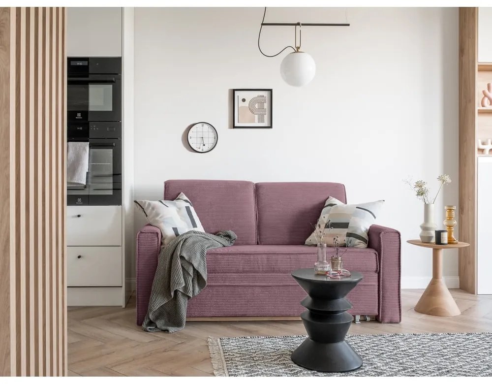 Ružová rozkladacia pohovka 168 cm Lucky Lucy - Miuform