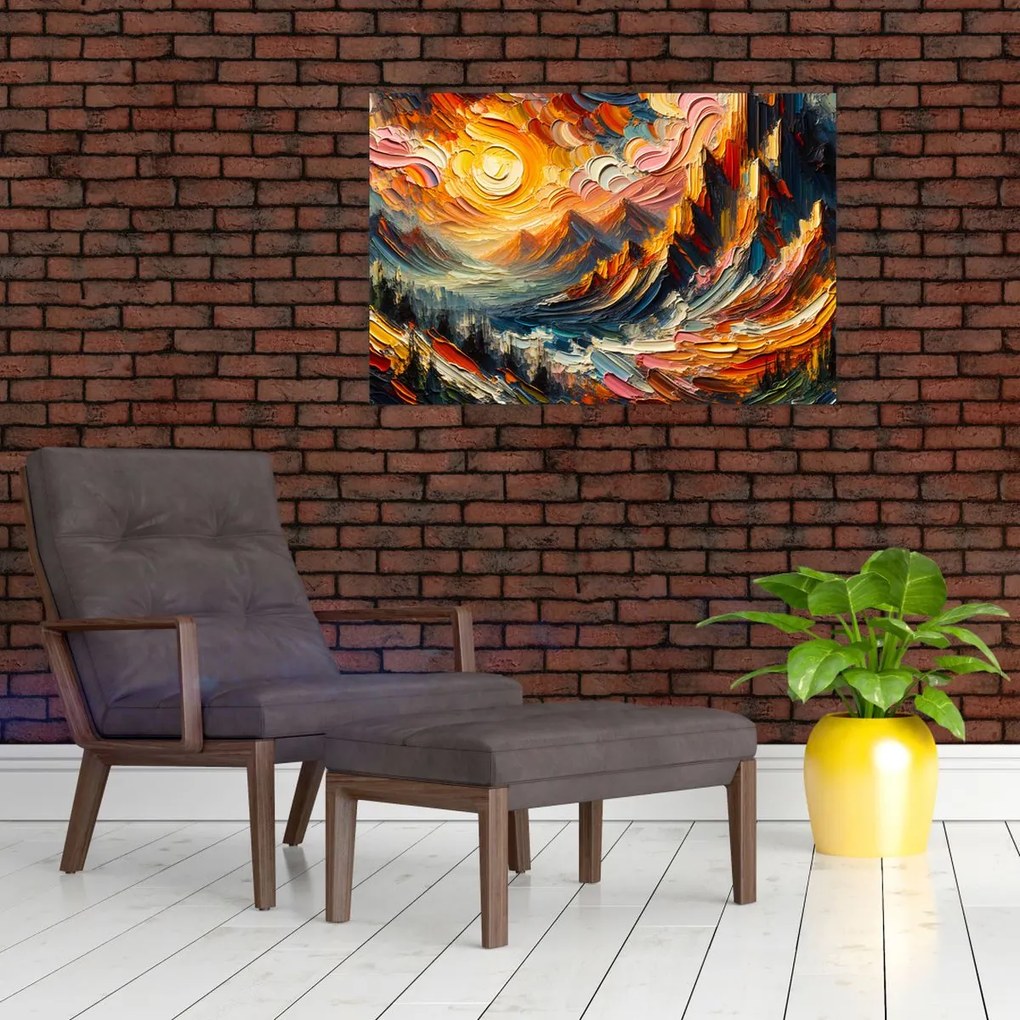 Obraz - Hory zalité slnkom (90x60 cm)