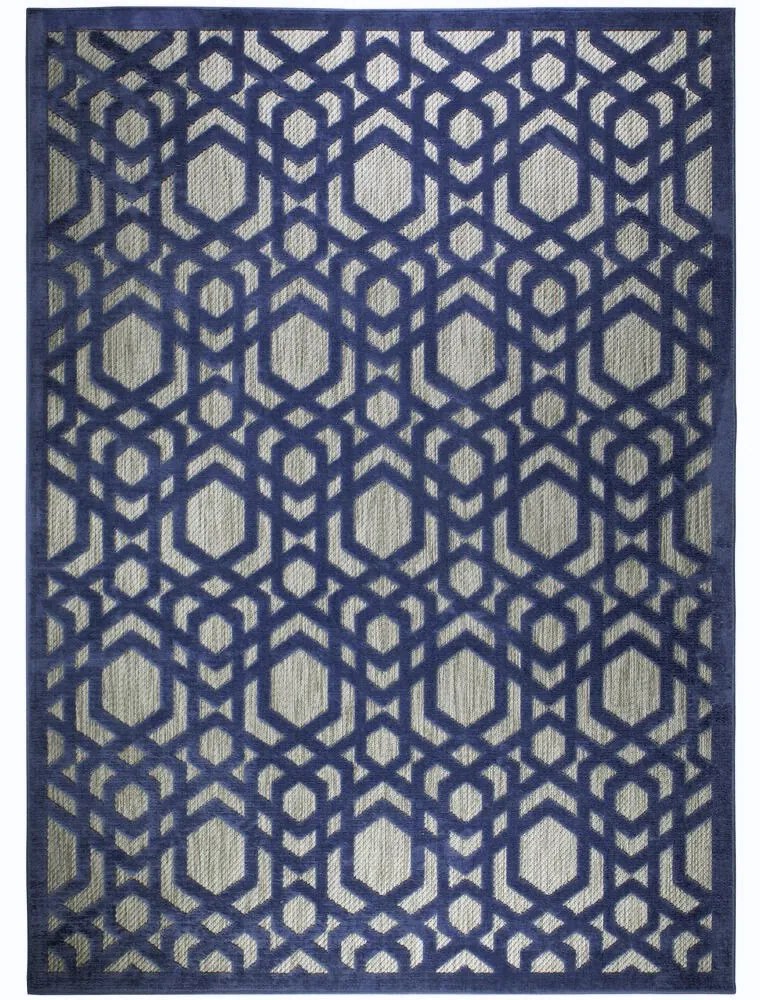 Flair Rugs koberce Kusový koberec Piatto Oro Blue – na von aj na doma - 80x150 cm