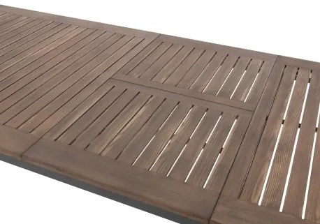 Doppler EXPERT WOOD Plus - záhradná hliníková sedacia súprava 6+1