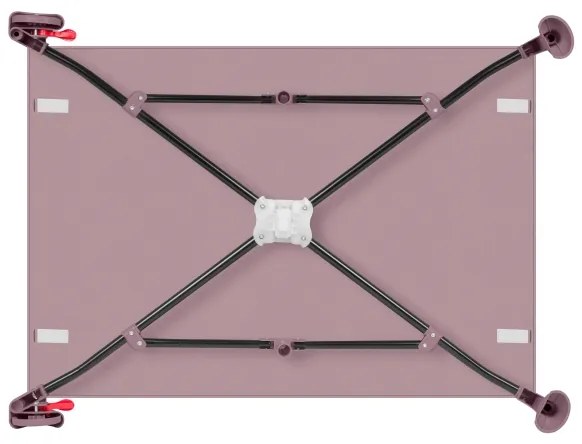 Lionelo - Cestovná postieľka LAURA Ružová (telová)