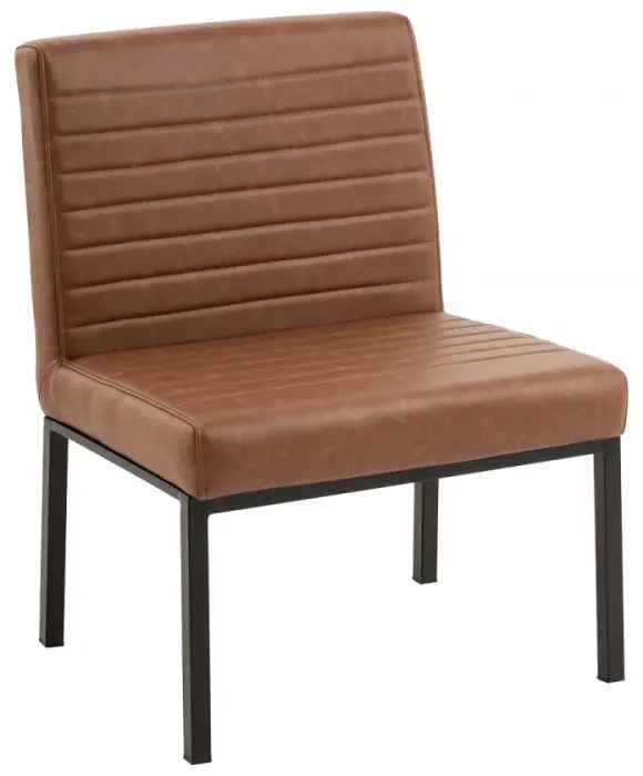 furniture-nabytek.cz - Čalúnená stolička Wingston XXL, nosnosť 250 kg, svetlohnedá, materiál umelá koža/kov