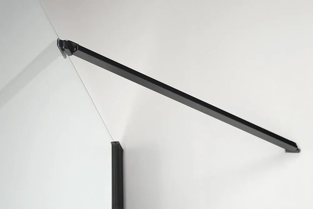 Polysan Polysan, ZOOM LINE BLACK sprchové dvere 1400mm, číre sklo, ZL1314B