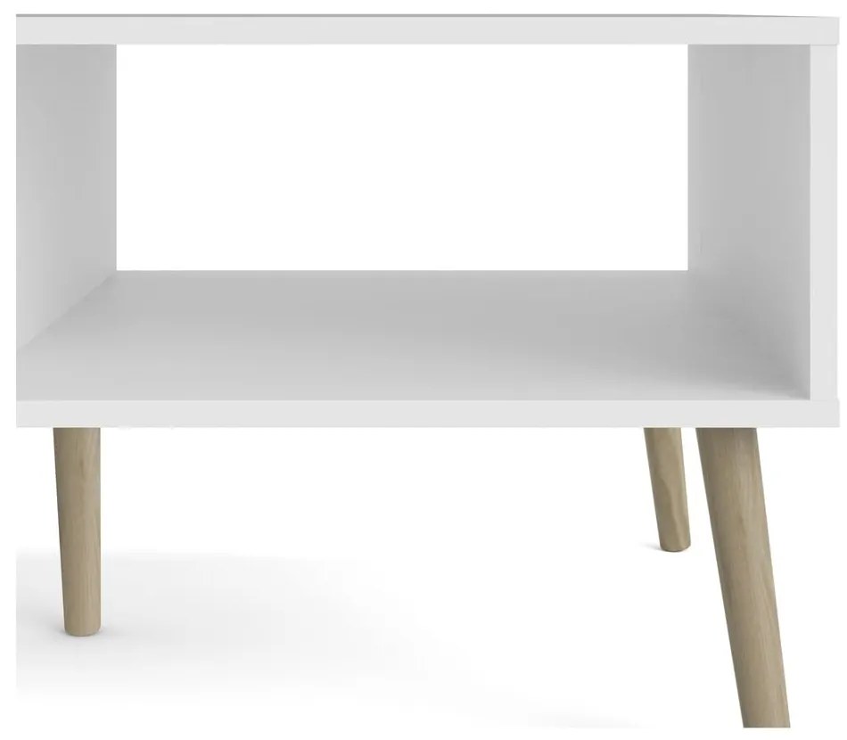 Biely odkladací stolík Tvilum Oslo, 99 x 60 cm
