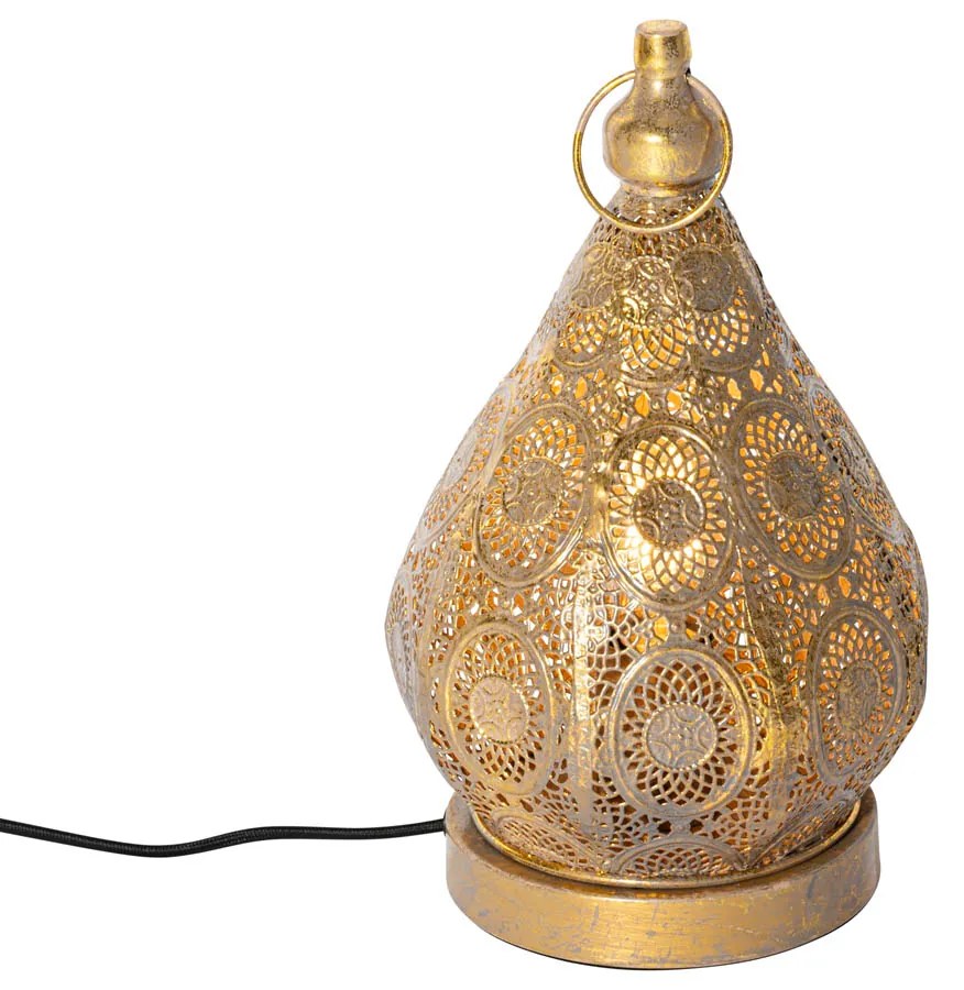 Orientálna stolná lampa zlatá 19 cm - Mowgli