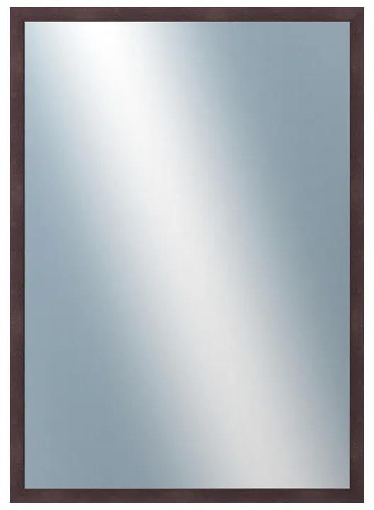 DANTIK - Zrkadlo v rámu, rozmer s rámom 50x70 cm z lišty FC hnedá vysoká (2184)